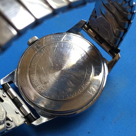 Vintage 1965 Caravelle Bulova M6 Waterproof Men's Watch Hand Wind runs - Picture 9 of 11